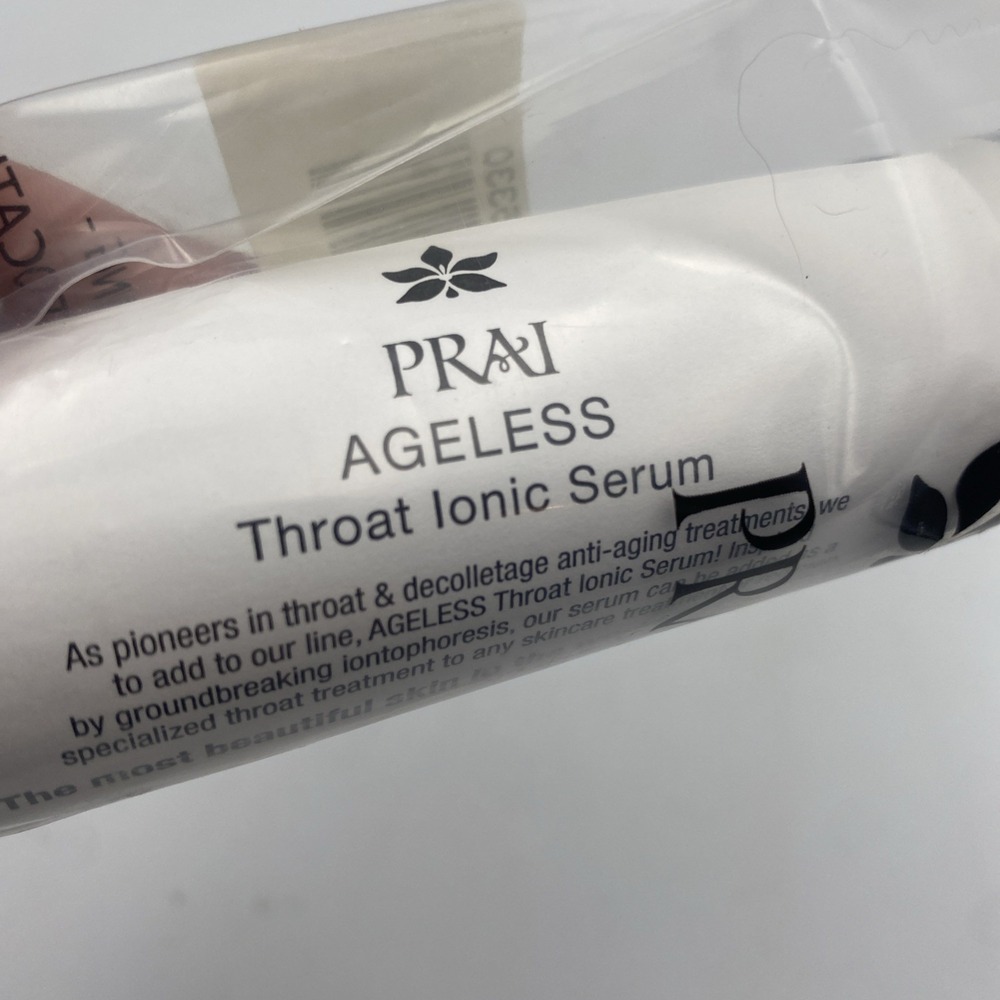 PRAI Ageless Throat Ionic Serum 1.7oz 50ml Neck Firming Anti Aging + Device - Picture 3 of 4